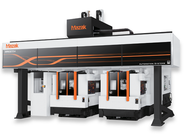 Gantry loader automation for horizontal machining centres